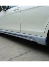 Mercedes-Benz C-Class 2008-2014 Carbonado FRP DE Style Side Skirts Part No 1113WI                                     - 1113WI - Image 5