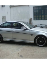 Mercedes-Benz C-Class 2008-2014 Carbonado FRP DE Style Side Skirts Part No 1113WI                                     - 1113WI - Image 9