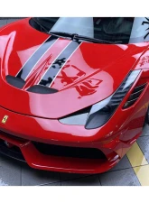Carbonado 1x1CFRP SP Style Hood Ferrari 458 Coupe | Spyder 2010-2015                                     - 1X1CF9501SPE.H - Image 11
