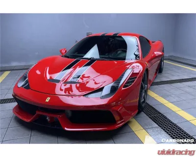 Carbonado 1x1CFRP SP Style Hood Ferrari 458 Coupe | Spyder 2010-2015 - 1X1CF9501SPE.H
