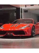 Carbonado 1x1CFRP SP Style Hood Ferrari 458 Coupe | Spyder 2010-2015                                     - 1X1CF9501SPE.H - Image 13
