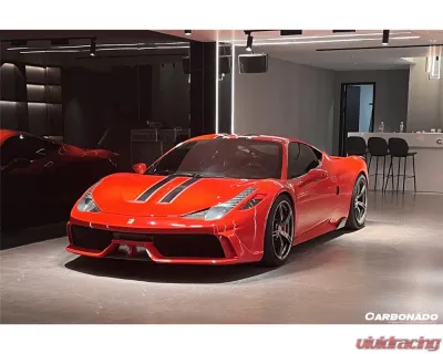 Carbonado 1x1CFRP SP Style Hood Ferrari 458 Coupe | Spyder 2010-2015 - 1X1CF9501SPE.H