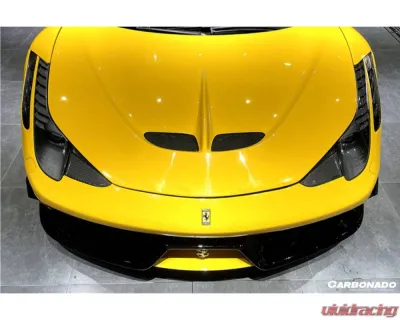 Carbonado 1x1CFRP SP Style Hood Ferrari 458 Coupe | Spyder 2010-2015 - 1X1CF9501SPE.H