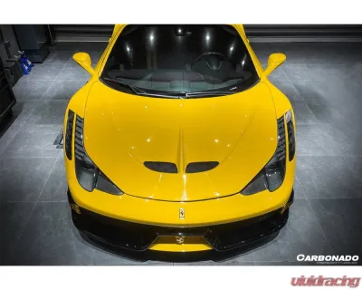 Carbonado 1x1CFRP SP Style Hood Ferrari 458 Coupe | Spyder 2010-2015 - 1X1CF9501SPE.H