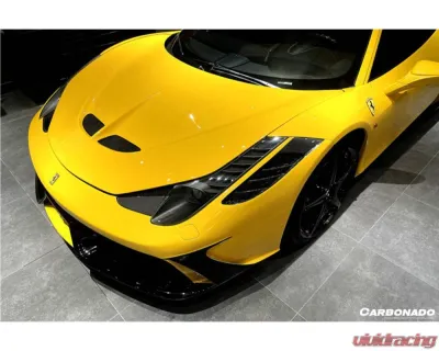 Carbonado 1x1CFRP SP Style Hood Ferrari 458 Coupe | Spyder 2010-2015 - 1X1CF9501SPE.H