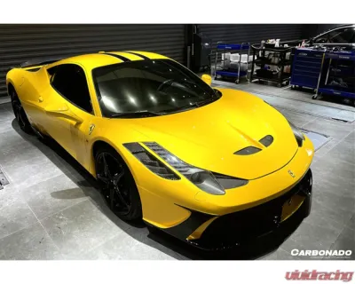 Carbonado 1x1CFRP SP Style Hood Ferrari 458 Coupe | Spyder 2010-2015 - 1X1CF9501SPE.H