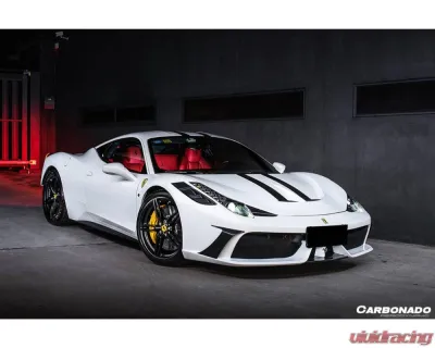 Carbonado 1x1CFRP SP Style Hood Ferrari 458 Coupe | Spyder 2010-2015 - 1X1CF9501SPE.H