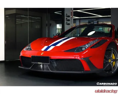 Carbonado 1x1CFRP SP Style Hood Ferrari 458 Coupe | Spyder 2010-2015 - 1X1CF9501SPE.H