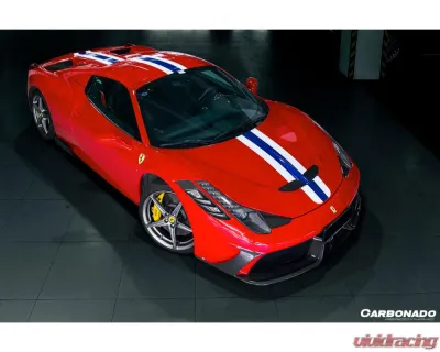 Carbonado 1x1CFRP SP Style Hood Ferrari 458 Coupe | Spyder 2010-2015 - 1X1CF9501SPE.H
