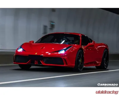 Carbonado 1x1CFRP SP Style Hood Ferrari 458 Coupe | Spyder 2010-2015 - 1X1CF9501SPE.H