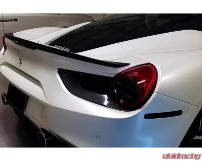 Carbonado Carbon Fiber Trunk Spoiler for Ferrari 488 GTB | Spyder 2015-2020, CFRP BKSS Style - 1X1CF9503BKSS-TS