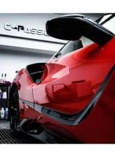 Carbonado 1X1DryCF MSY Style Door Handle Ferrari 488 GTB | Spyder 2015-2019                                     - 1X1CF9503MSY-DHC - Image 11