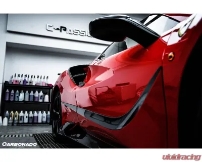 Carbonado 1X1DryCF MSY Style Door Handle Ferrari 488 GTB | Spyder 2015-2019 - 1X1CF9503MSY-DHC