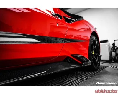Carbonado 1X1DryCF MSY Style Door Handle Ferrari 488 GTB | Spyder 2015-2019 - 1X1CF9503MSY-DHC