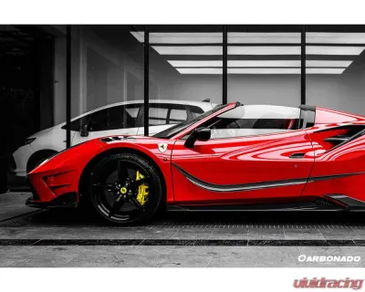 Carbonado 1X1DryCF MSY Style Door Handle Ferrari 488 GTB | Spyder 2015-2019 - 1X1CF9503MSY-DHC