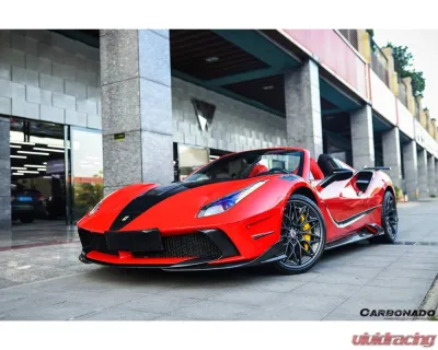 Carbonado 1X1DryCF MSY Style Door Handle Ferrari 488 GTB | Spyder 2015-2019 - 1X1CF9503MSY-DHC