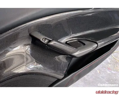 Carbonado CFRP OE Style V2 Door Handle Interior Ferrari 488 GTB | Spyder 2015-2020 - 1X1CF9503OE-DHII