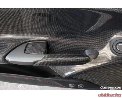 Carbonado CFRP OE Style V2 Door Handle Interior Ferrari 488 GTB | Spyder 2015-2020 - 1X1CF9503OE-DHII