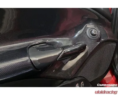 Carbonado CFRP OE Style V2 Door Handle Interior Ferrari 488 GTB | Spyder 2015-2020 - 1X1CF9503OE-DHII