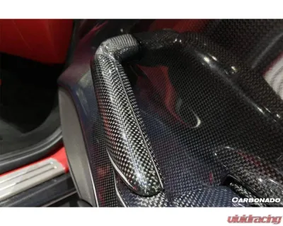 Carbonado CFRP OE Style Door Handle Interior Ferrari 488 GTB | Spyder 2015-2020 - 1X1CF9503OE-DH