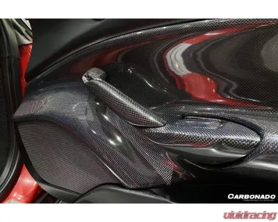 Carbonado CFRP OE Style Door Handle Interior Ferrari 488 GTB | Spyder 2015-2020 - 1X1CF9503OE-DH