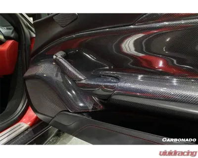 Carbonado CFRP OE Style Door Handle Interior Ferrari 488 GTB | Spyder 2015-2020 - 1X1CF9503OE-DH