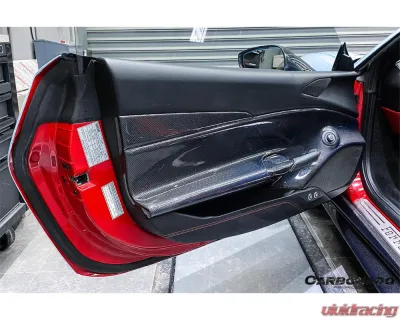 Carbonado CFRP Door Panel Interior Ferrari 488 GTB | Spyder 2015-2020 - 1X1CF9503OE-DRC