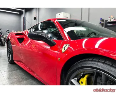 Carbonado 1X1DryCF OE Style Mirror Ferrari 488 GTB | Spyder 2015-2020 - 1X1DRYCF9503OE-MR