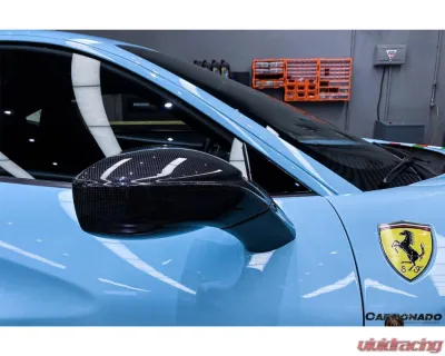 Carbonado 1X1DryCF OE Style Mirror Ferrari 488 GTB | Spyder 2015-2020 - 1X1DRYCF9503OE-MR