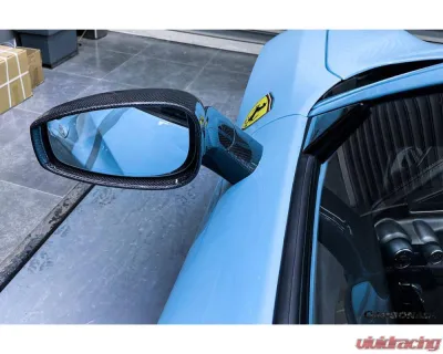 Carbonado 1X1DryCF OE Style Mirror Ferrari 488 GTB | Spyder 2015-2020 - 1X1DRYCF9503OE-MR