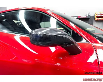 Carbonado 1X1DryCF OE Style Mirror Ferrari 488 GTB | Spyder 2015-2020 - 1X1DRYCF9503OE-MR