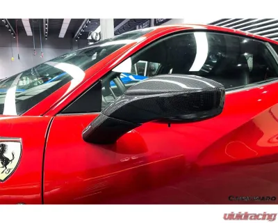 Carbonado 1X1DryCF OE Style Mirror Ferrari 488 GTB | Spyder 2015-2020 - 1X1DRYCF9503OE-MR