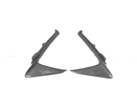 Carbonado CFRP OEM Style Front Bumper Vent Canards Ferrari 488 Pista 2018-2022