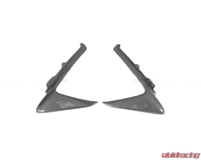 Carbonado CFRP OEM Style Front Bumper Vent Canards Ferrari 488 Pista 2018-2022 - 1X1CF9503OEPST-CRD