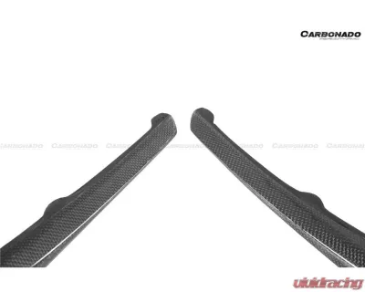 Carbonado CFRP OEM Style Front Bumper Vent Canards Ferrari 488 Pista 2018-2022 - 1X1CF9503OEPST-CRD