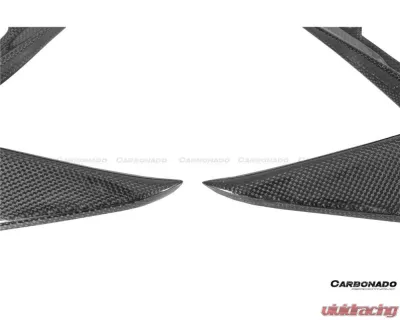 Carbonado CFRP OEM Style Front Bumper Vent Canards Ferrari 488 Pista 2018-2022 - 1X1CF9503OEPST-CRD