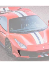Carbonado CFRP OEM Style Front Bumper Vent Canards Ferrari 488 Pista 2018-2022                                     - 1X1CF9503OEPST-CRD - Image 7