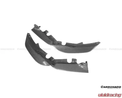Carbonado Carbon Fiber Front Bumper Side Splitter for Ferrari 488 Pista 2018-2022 - 1X1CF9503OEPST-FLSS