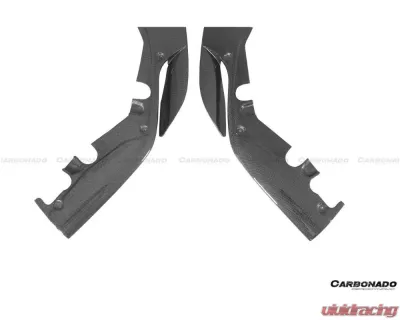 Carbonado Carbon Fiber Front Bumper Side Splitter for Ferrari 488 Pista 2018-2022 - 1X1CF9503OEPST-FLSS