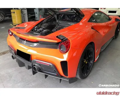 Carbonado CFRP OEM Style Rear Diffuser Ferrari 488 Pista 2018-2020 - 1X1CF9503OEPST-RD