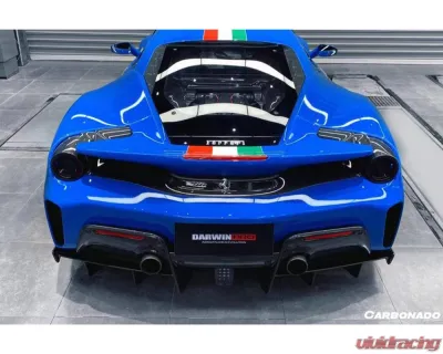 Carbonado CFRP OEM Style Rear Diffuser Ferrari 488 Pista 2018-2020 - 1X1CF9503OEPST-RD