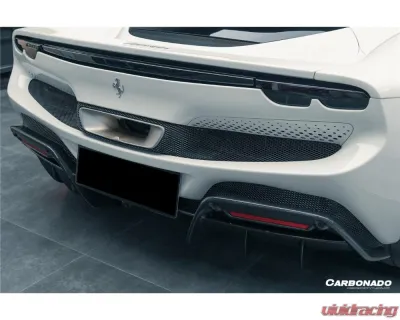 Carbonado CFRP OE Style Rear Diffuser Ferrari 296 GTB 2022+ - 1X1CF9508OE-RD