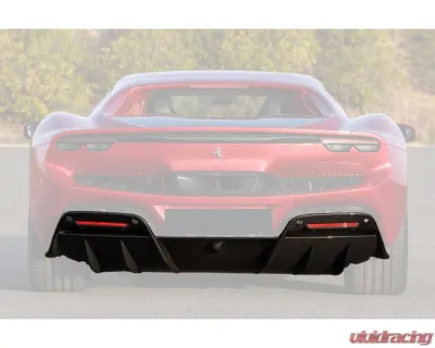 Carbonado CFRP OE Style Rear Diffuser Ferrari 296 GTB 2022+ - 1X1CF9508OE-RD