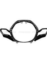Carbonado 1X1DryCF OEM Style Center Steering Wheel Trim Lamborghini Huracan 2015-2019                                     - 1X1DRYCF5556OE-CSTT - Image 2