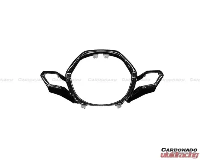 Carbonado 1X1DryCF OEM Style Center Steering Wheel Trim Lamborghini Huracan 2015-2019 - 1X1DRYCF5556OE-CSTT