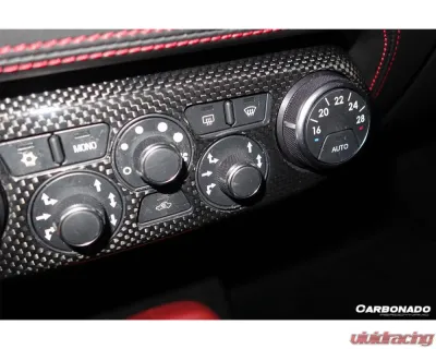 Carbonado DryCF OE Style Control Panel Cover Ferrari 458 Coupe | Spyder 2010-2015 - 1X1DRYCF9501OE.CPC