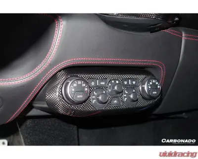 Carbonado DryCF OE Style Control Panel Cover Ferrari 458 Coupe | Spyder 2010-2015 - 1X1DRYCF9501OE.CPC