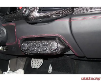 Carbonado DryCF OE Style Control Panel Cover Ferrari 458 Coupe | Spyder 2010-2015 - 1X1DRYCF9501OE.CPC