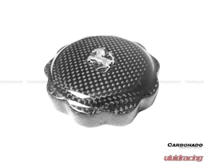 Carbonado DryCF Oil Cap Cover Ferrari All Models 2010-2023 - 1X1DRYCF9503-OC