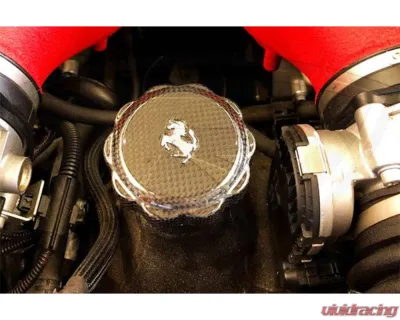 Carbonado DryCF Oil Cap Cover Ferrari All Models 2010-2023 - 1X1DRYCF9503-OC